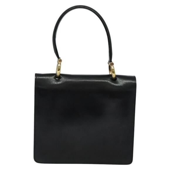 CELINE Hand Bag Leather Black Gold - Picture 3 of 12